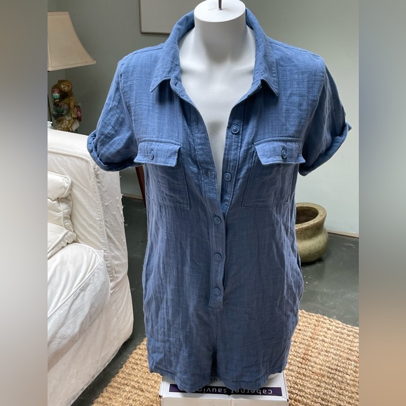 New Aerie softest utility romper In blue Medium - Picture 7 of 9